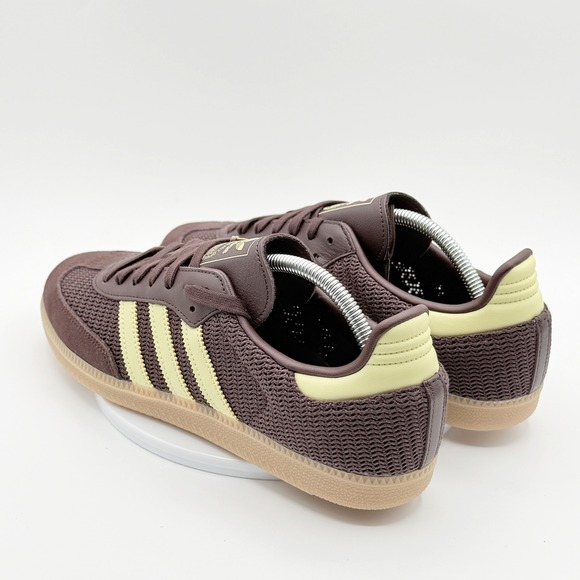 Adidas Samba OG W Knit Pack Womens Size 11 Shadow Brown/Yellow/Gum Size JR8167 - Picture 7 of 9